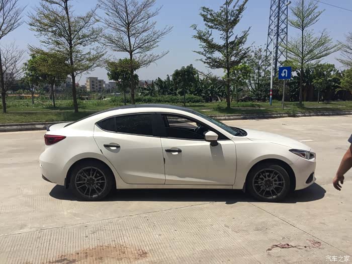 闲置昂克赛拉16寸轮毂轮胎改装