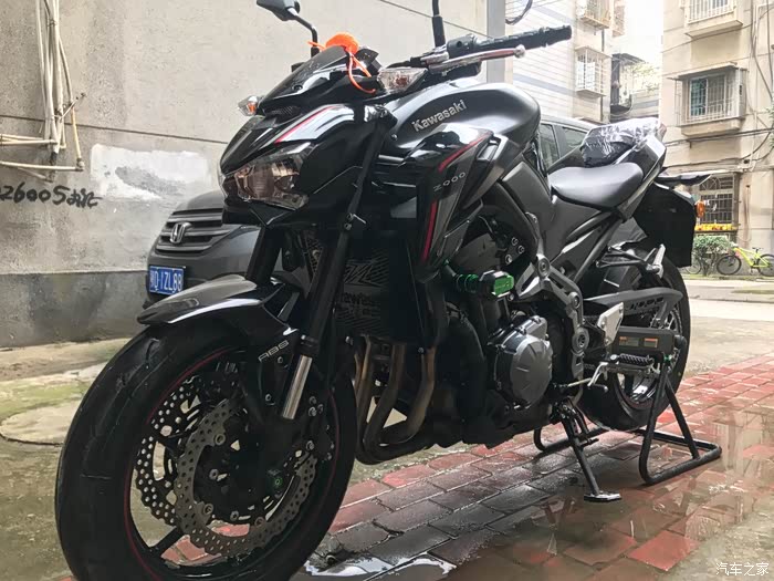 大贸川崎z900黑红款提车作业和曾经的爱车和留下的神车
