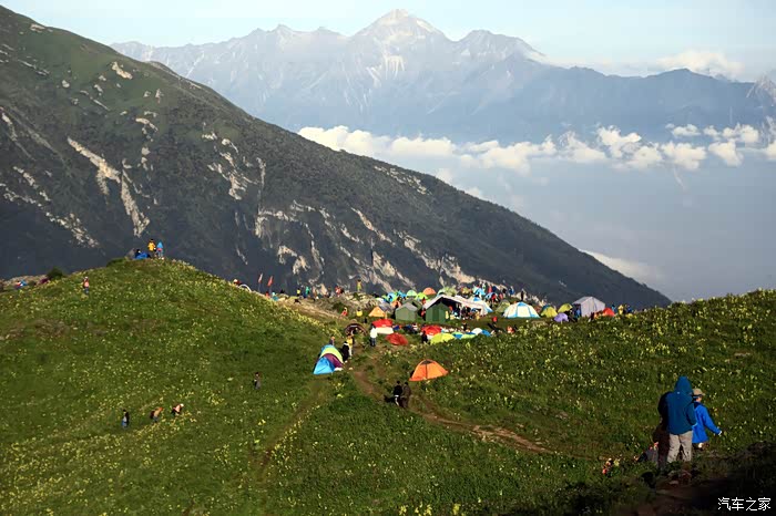 60后茂县九顶山徒步露营赏花游记