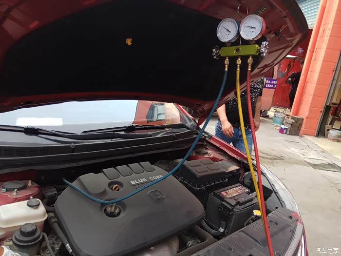 【图】【无锡长安车友会】给爱车逸动检查空调系统_逸动论坛_汽车之家