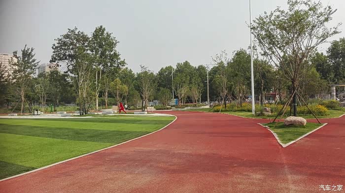 下午,观光市容,在中原路与马颊河