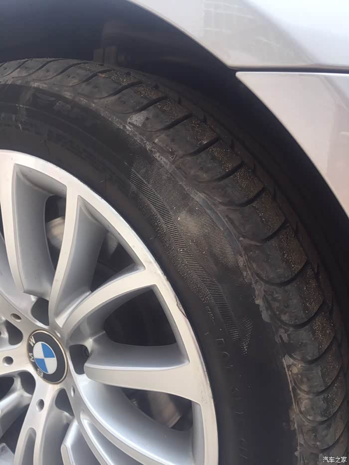 【图】轮胎鼓包_宝马5系论坛_汽车之家论坛