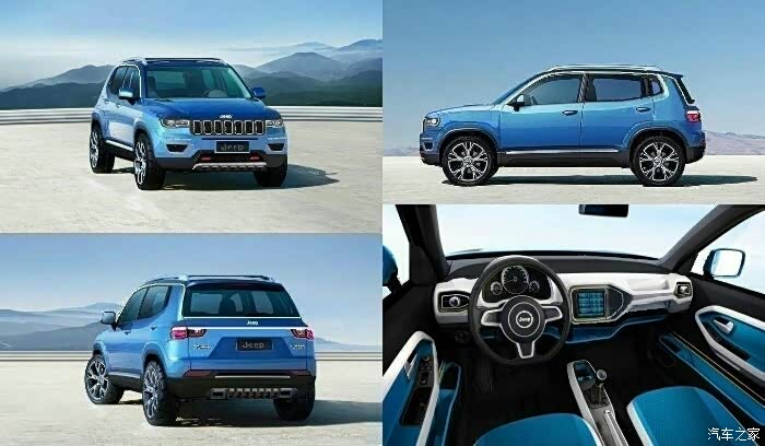 jeep全新小型suv探路者假想图曝光延续家族造型/搭载0.