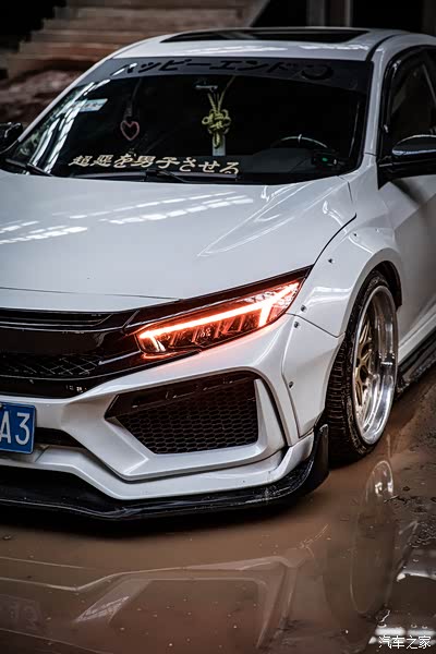 【十八子原创】改装大片之airbft气动宽体思域废墟中的逆天颜值