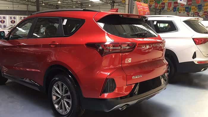 看看捷途这款x70coupe红色