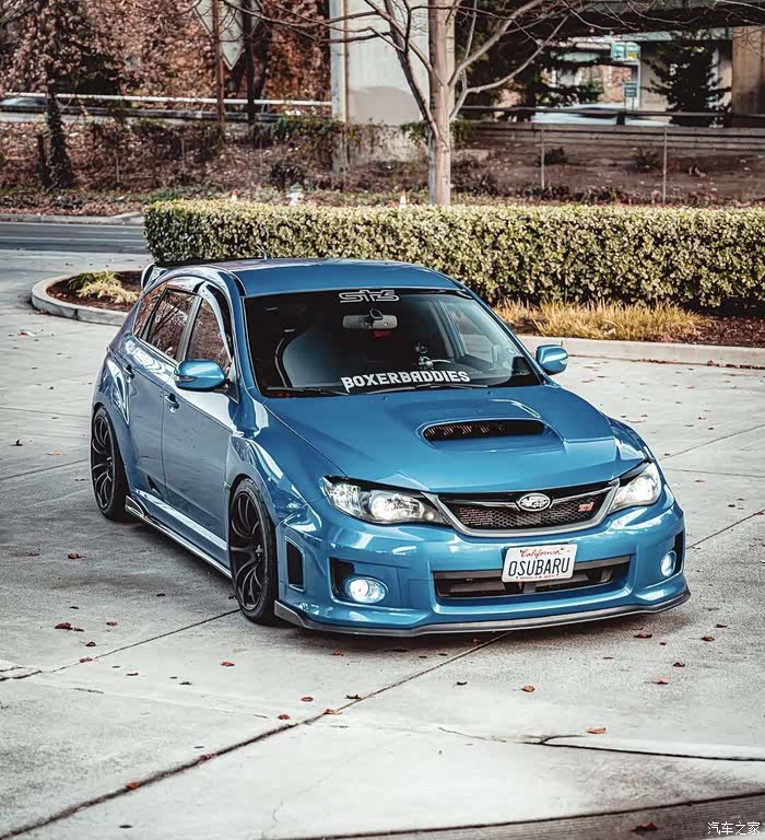 斯巴鲁翼豹sti 10代两厢母豹#汽车改装# ,斯巴鲁真帅!