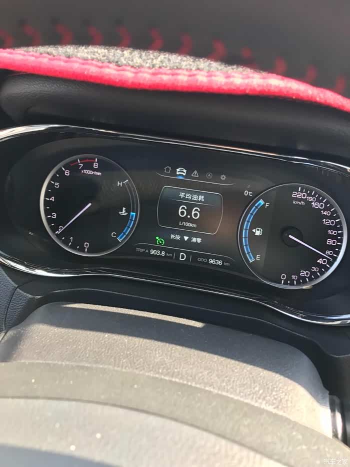 这个是我故意测最低油耗时拍的