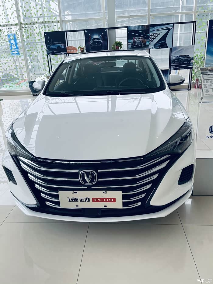 逸动plus白色车身真好看