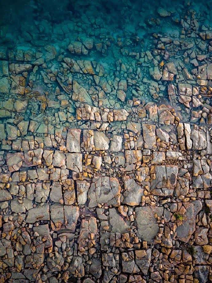 俯瞰拍摄西澳大利亚的海滩美景,沙滩,海浪,礁石展现不一样的美