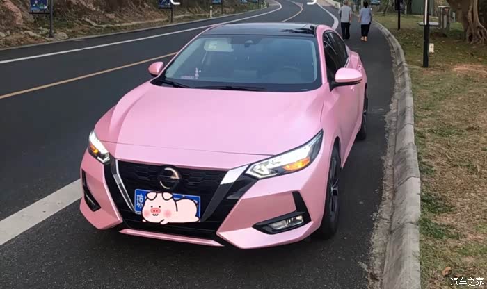 适合女生开的车20款十四代轩逸贴膜改色