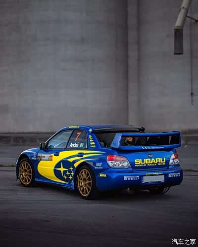 斯巴鲁翼豹wrx sti,全车往wrc方向改的是真情怀呀!