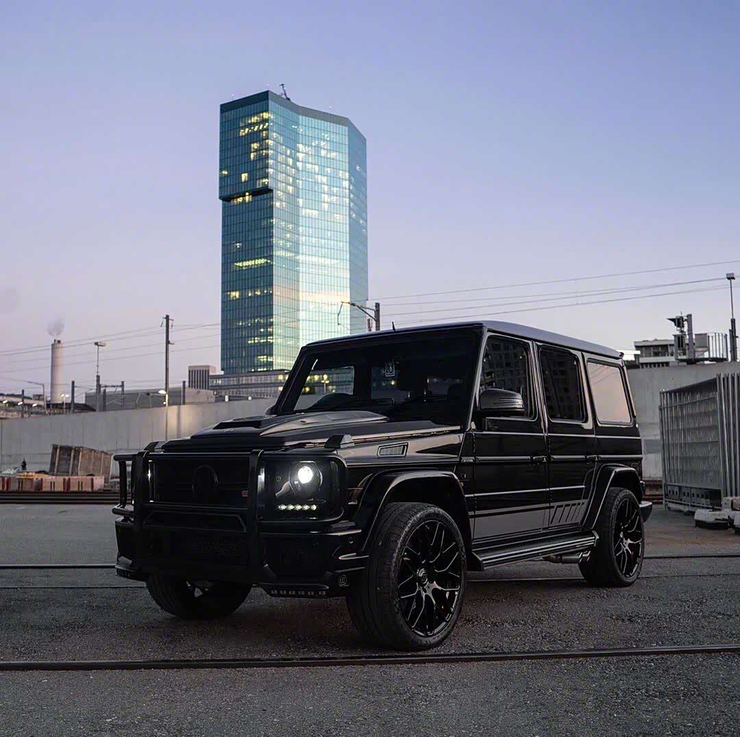 【图】一枚纯黑色大g,太霸气了!_奔驰g级论坛_汽车之家论坛
