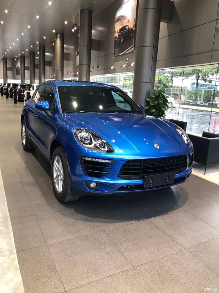 深圳macan宝石蓝小红内提车
