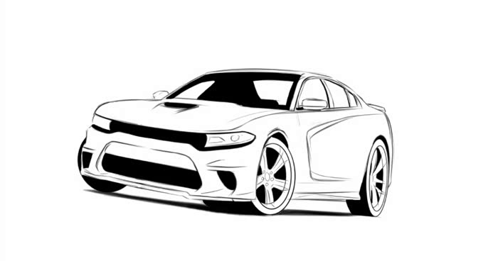 夏日速度与激情手绘三剑客