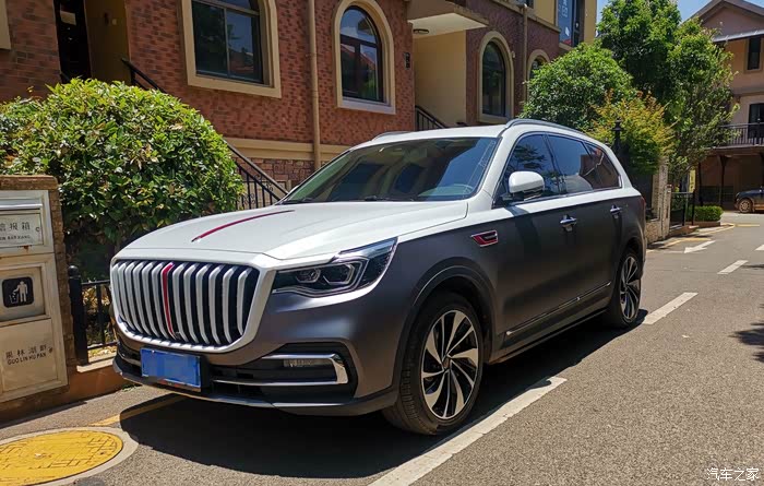 【图】hs7灰白双拼改色贴膜_红旗hs7论坛_汽车之家论坛