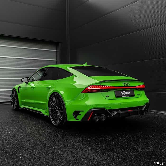 全球限量125台的绿色奥迪rs7