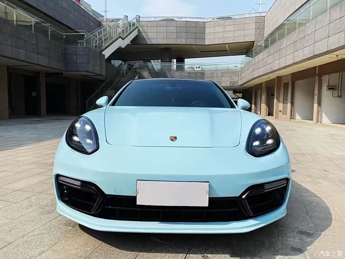 保时捷帕拉梅拉970升级971套件高清大图蓝色效果不错吧