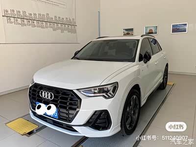 奥迪q3 35tfsi 时尚动感 白色 黑光包