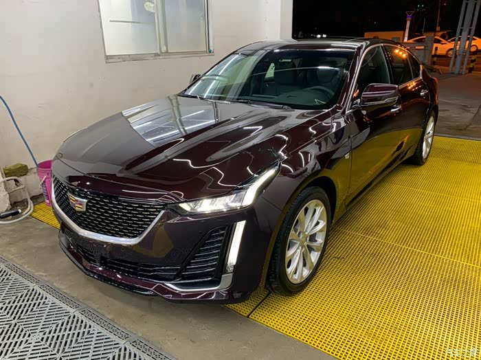 重回凯迪拉克紫色ct5豪华版提车及小改记