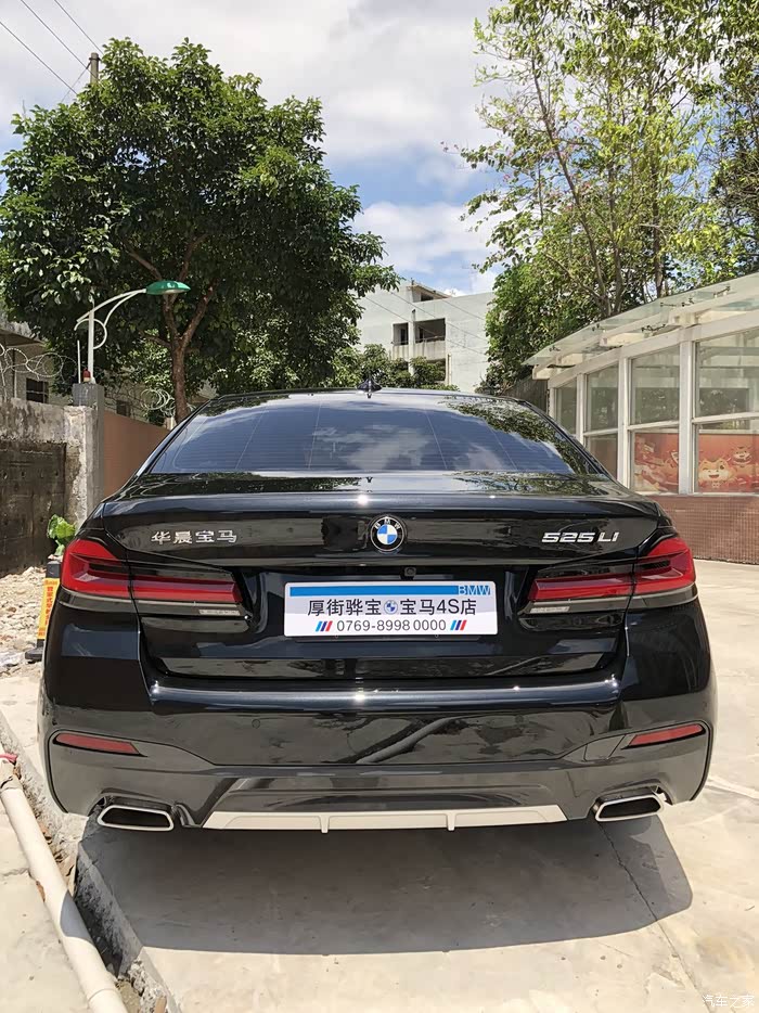 【图】525li运动宝石青,摩卡内提车作业!_宝马5系论坛_汽车之家论坛