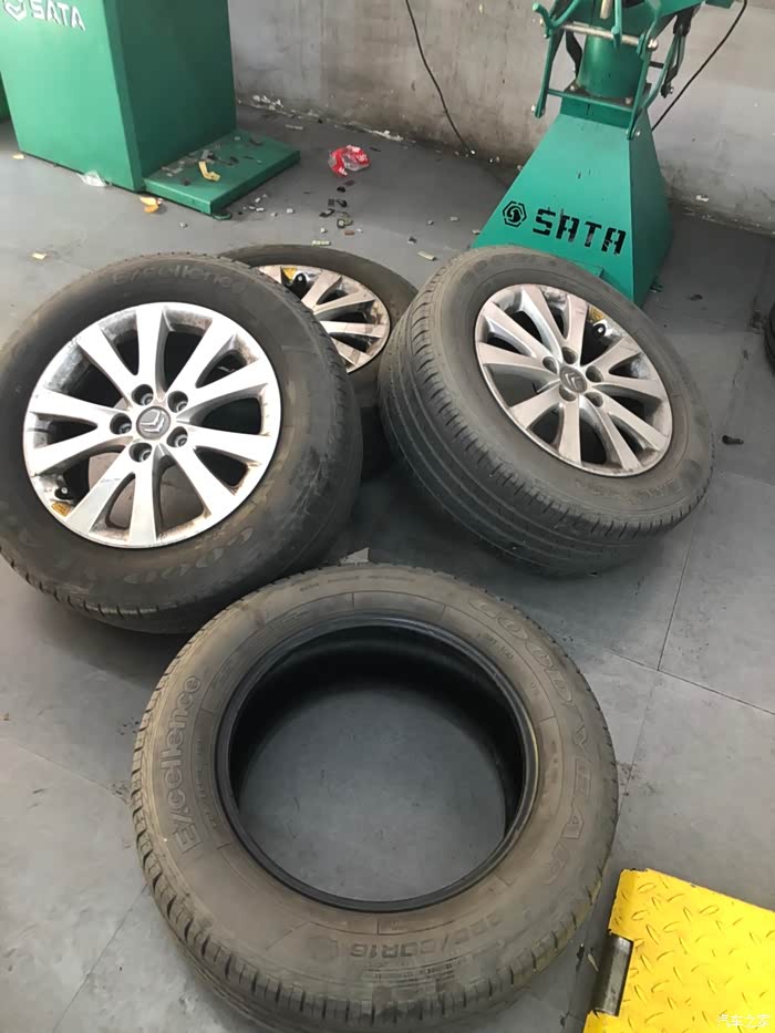 大五换轮胎,总体感觉不错