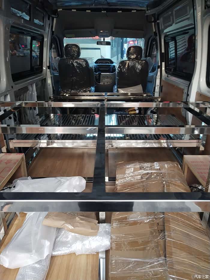 【图】大通长轴中顶v80改床车_新途v80论坛_汽车之家论坛
