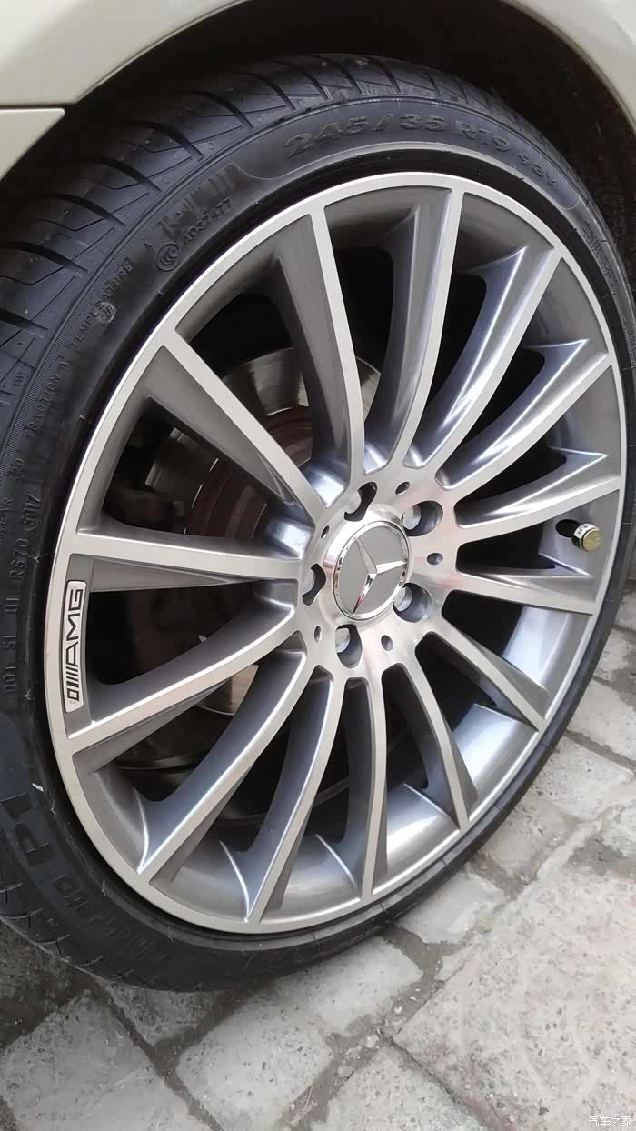 【图】老款c200轮毂轮胎变形记_奔驰c级论坛_汽车之家论坛