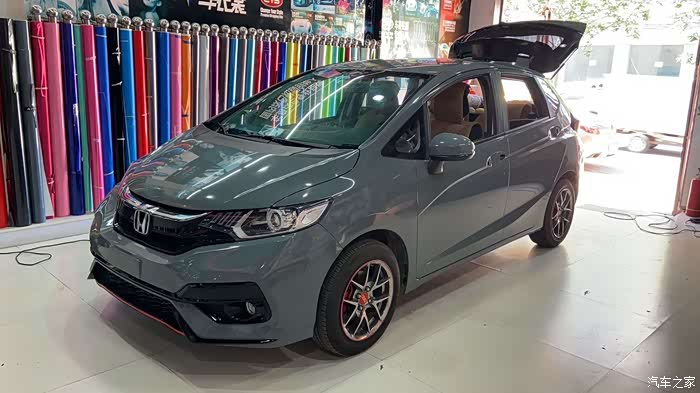 【图】水泥灰上身!漂亮!_飞度论坛_汽车之家论坛