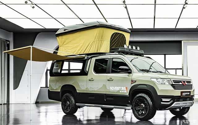 实拍五菱征途改装车可载人可拉货车顶还能睡觉