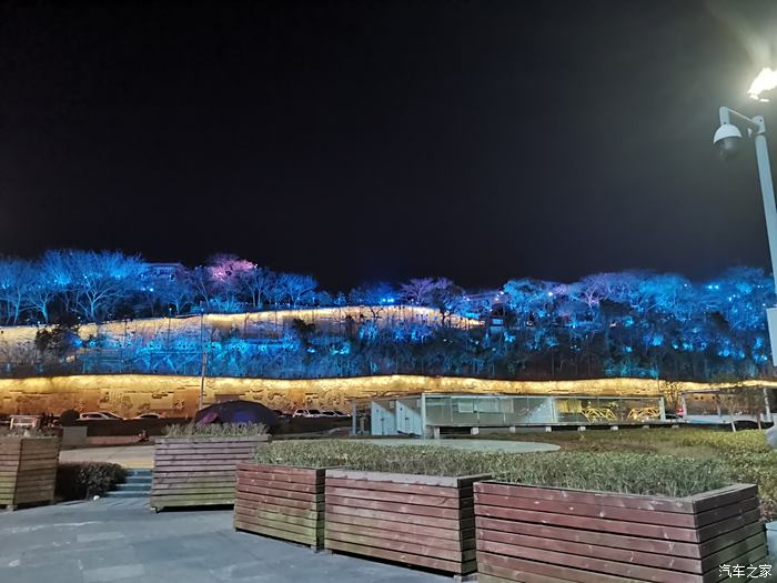 南充白塔公园夜景图片