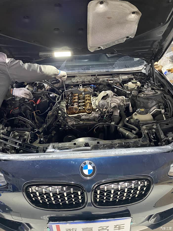 宝马mini16tn13发动机更换气门油封解决烧机油