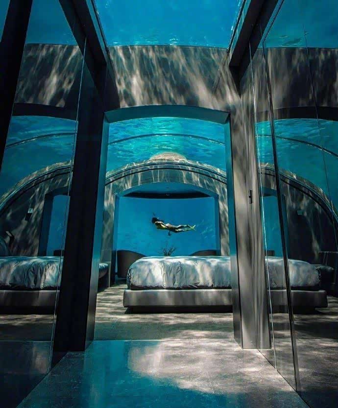 马尔代夫港丽康莱德度假村全球第座海底别墅美爆了