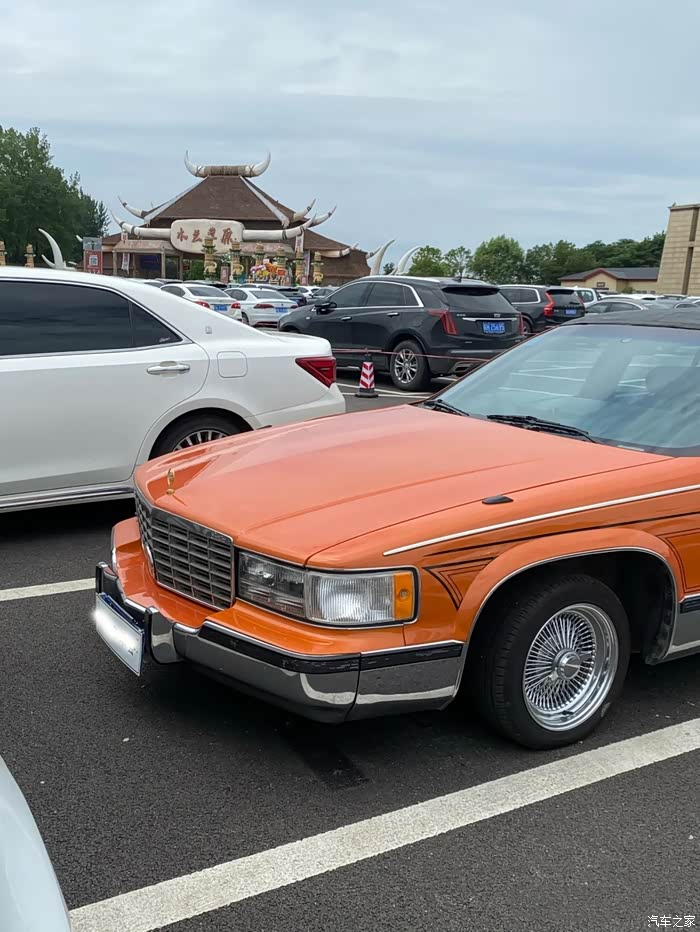 【图】橙色经典凯迪拉克fleetwood brougham伍德_弗雷特伍德论坛_汽车