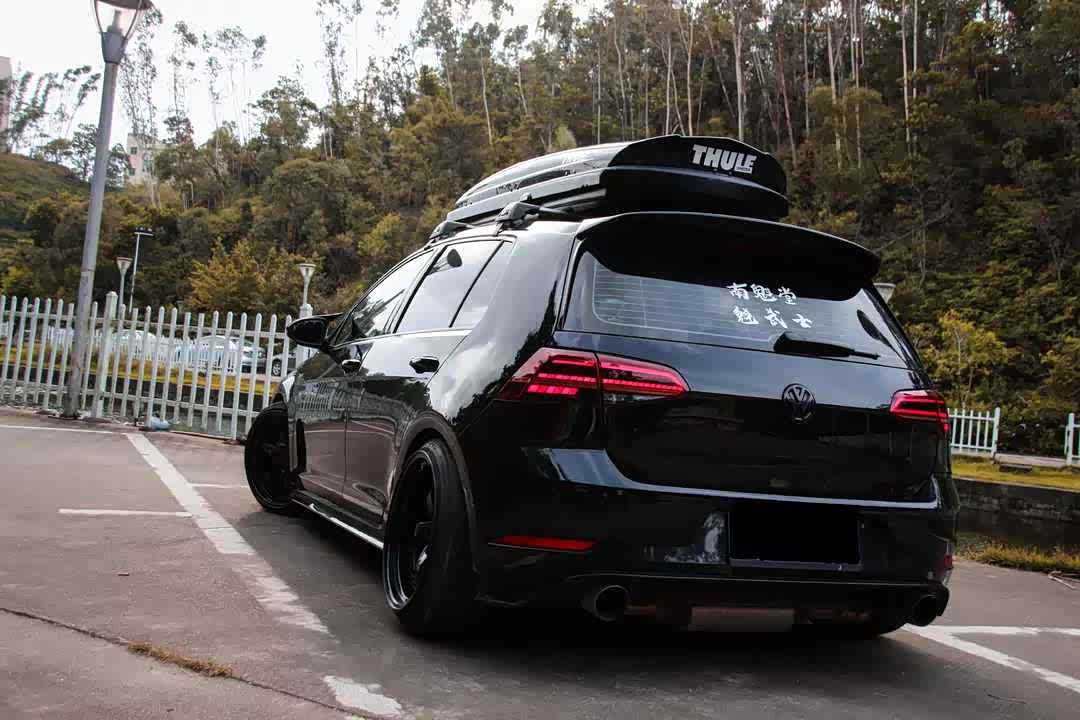 高尔夫r-line,变身拉货改装两不误的黑武士