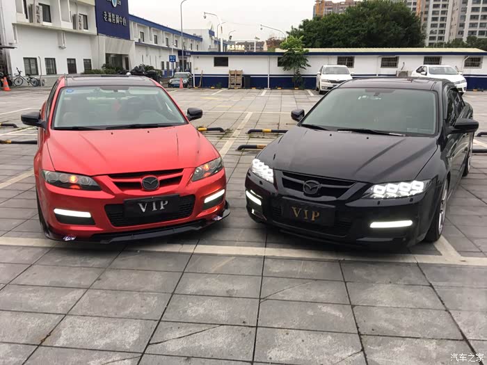 马自达mps6黑武士与魂动红合影