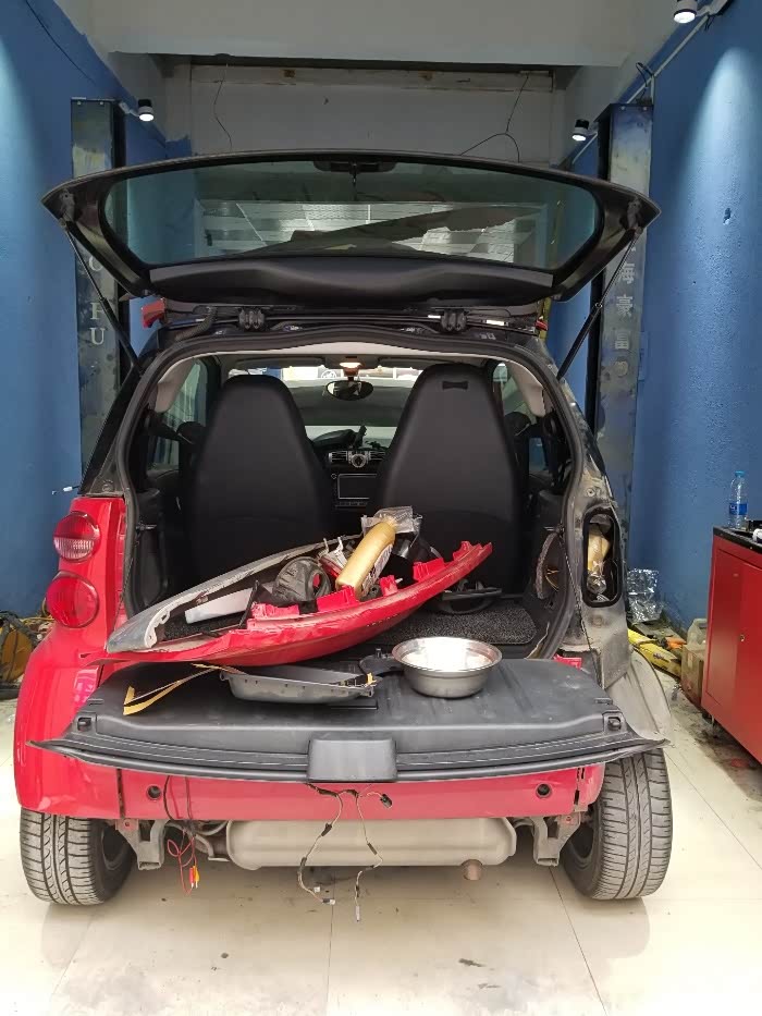 smart451改战斗灰全车隔音