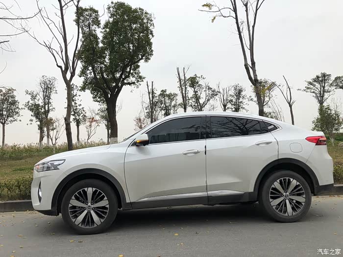 白色的哈弗f7x看起来更加有神.