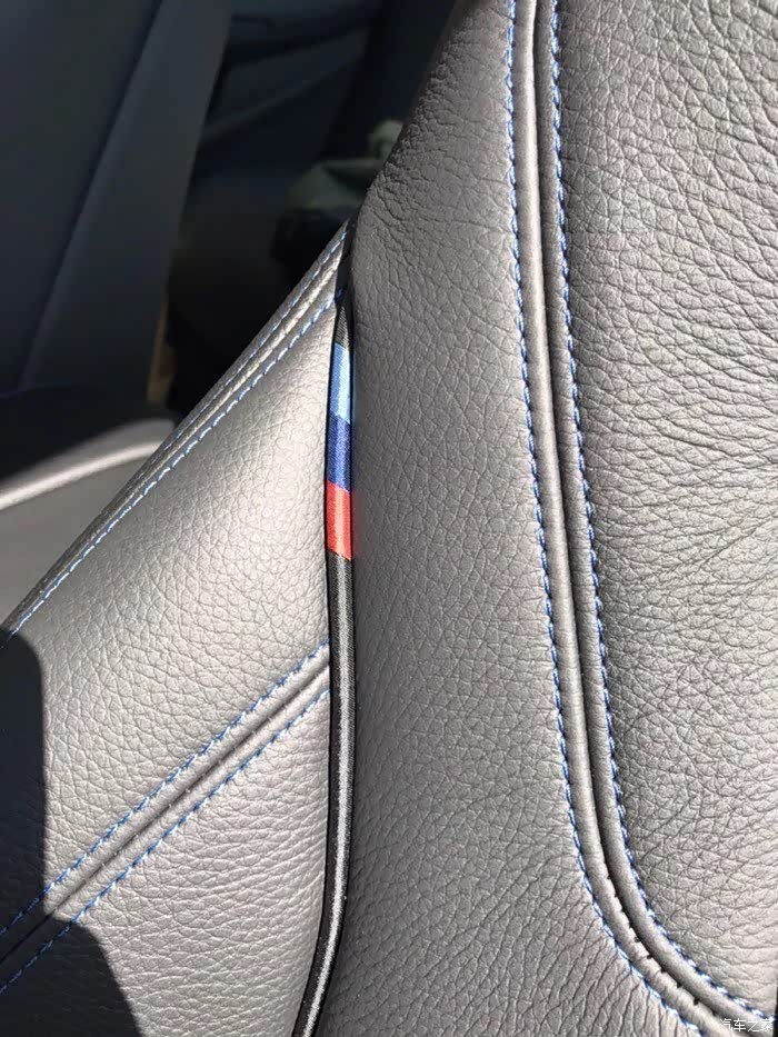【图】标轴内饰,黑色皮,蓝色缝线._宝马5系论坛_汽车之家论坛