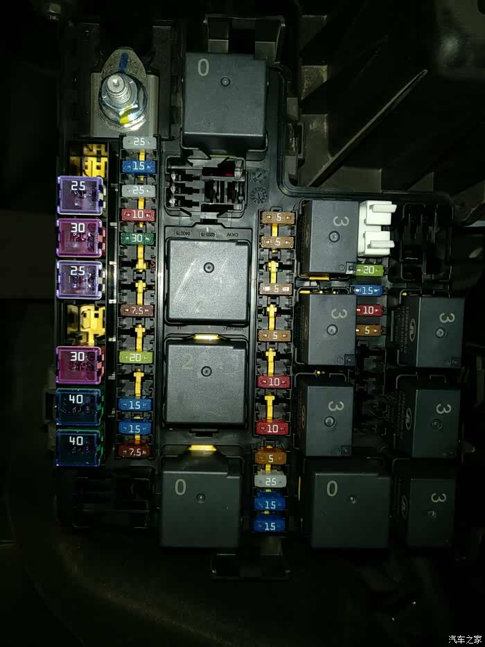 关于发动机仓保险丝位置