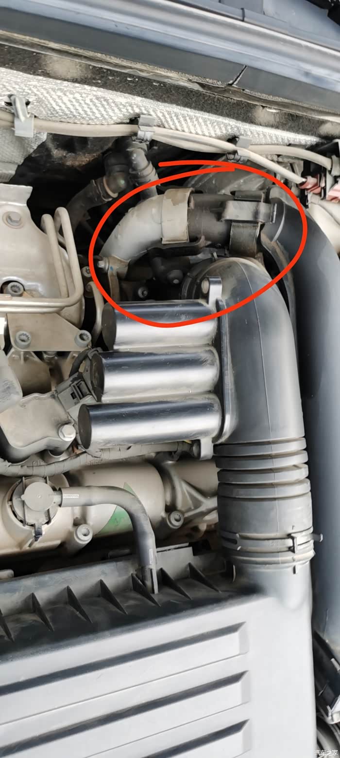 【图】涡轮进气管渗油?还是油蒸汽?_明锐论坛_汽车之家论坛