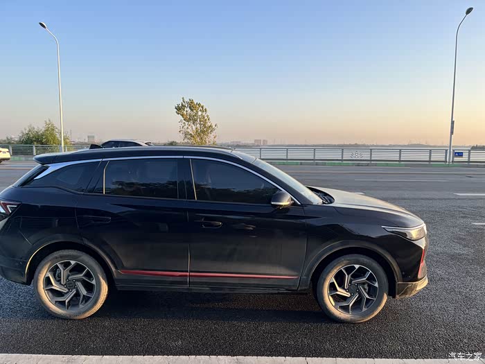 自驾ax7上班一路欣赏美如画的日出和日落