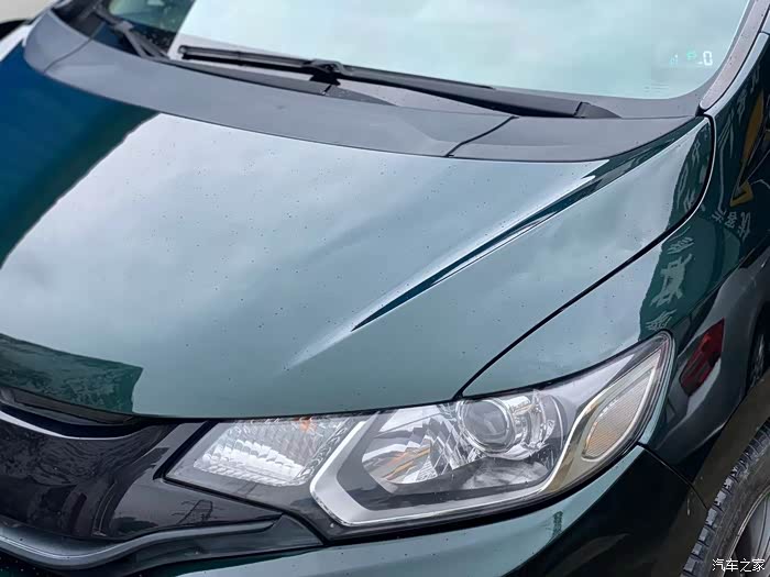 四年飞度二次改色祖母石绿