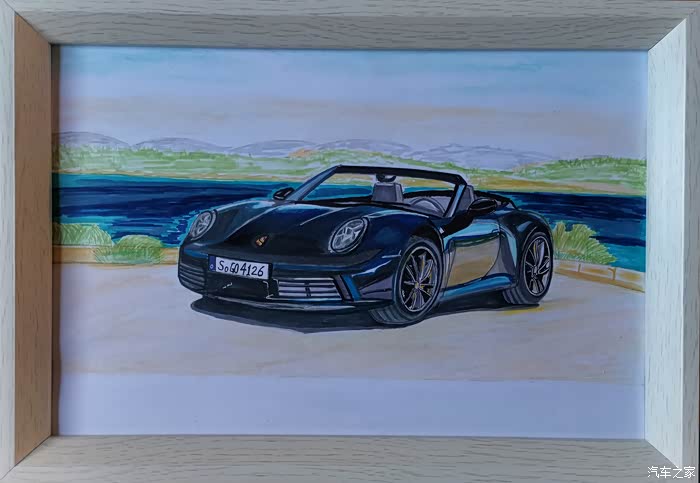 【图】【晨风手绘】超跑界的超级明星,保时捷911手绘_保时捷911论坛
