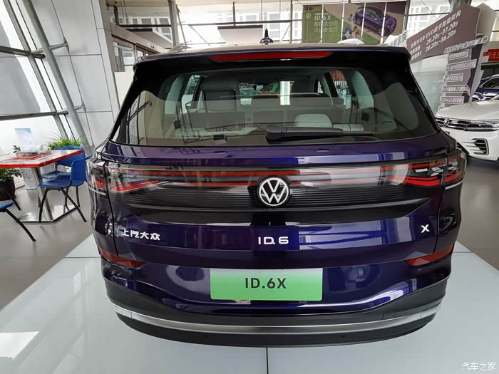 超多细节图带你看透id6x纯电6座suv