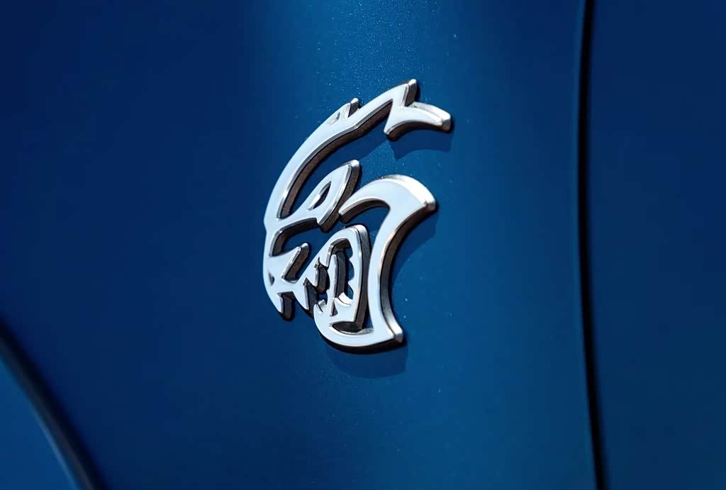 车身上的地狱猫图标在警示别人这台车不好惹