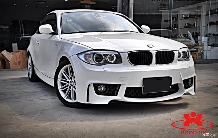 e82改装1m款包围外观案例,对比多家以后选择台湾good go套件_宝马1系