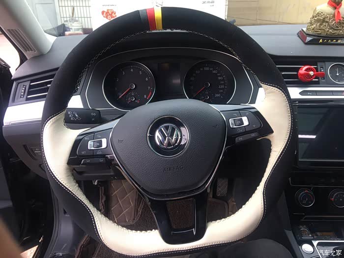 迈腾b8手缝方向盘