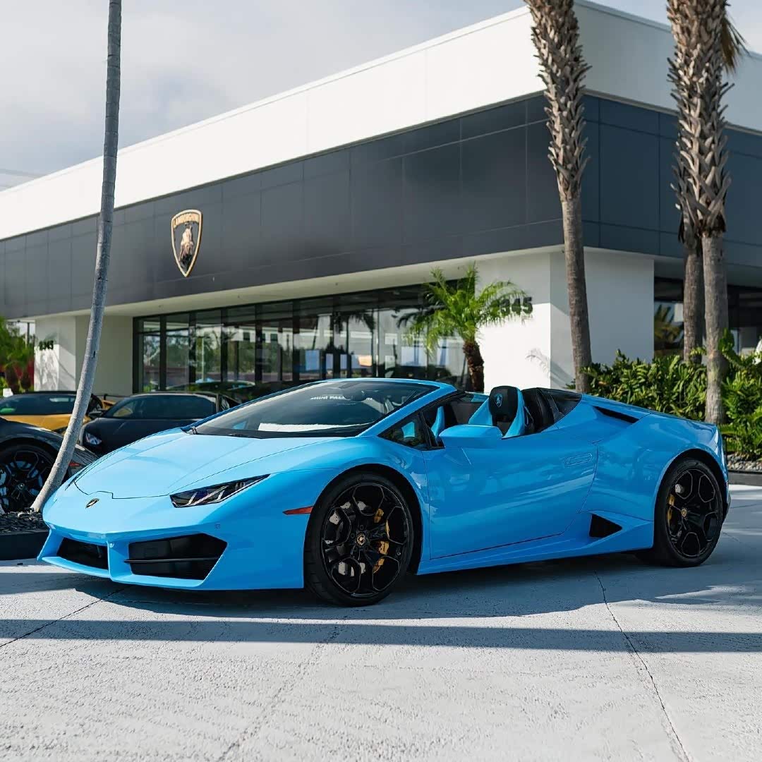 兰博基尼2017款huracan lp580-2蓝色猛兽