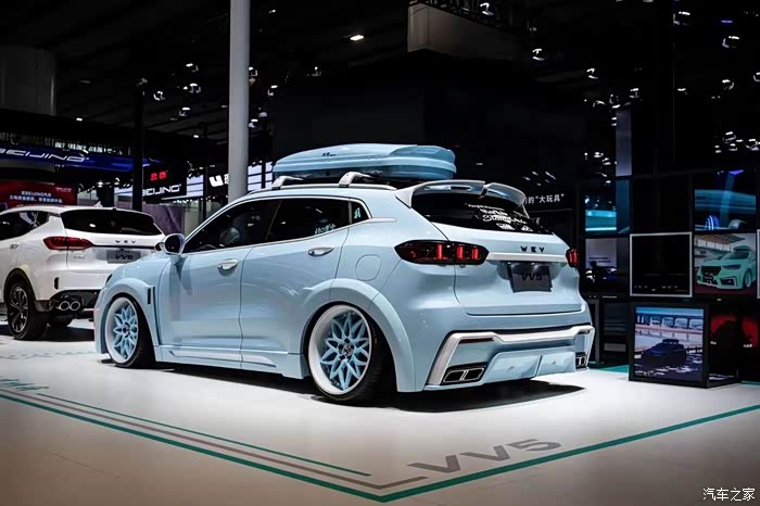 vv6改色改装日记水晶冰川蓝和rs包围