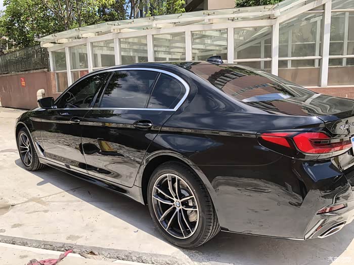 【图】525li运动宝石青,摩卡内提车作业!_宝马5系论坛_汽车之家论坛